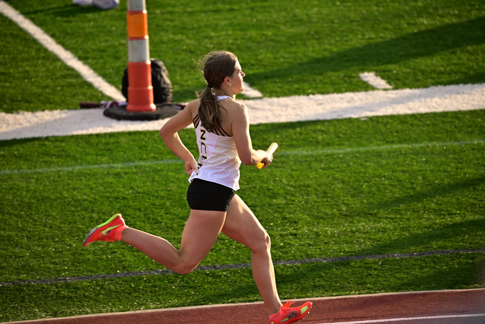 Kelly competing against school rivals in the Spring of 2026